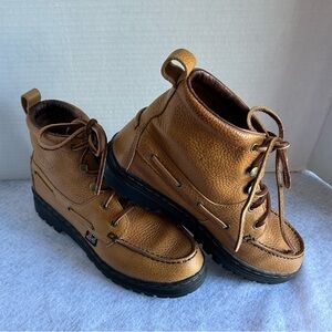 Women’s Leather Justin Work Boots (Women’s size 7M).